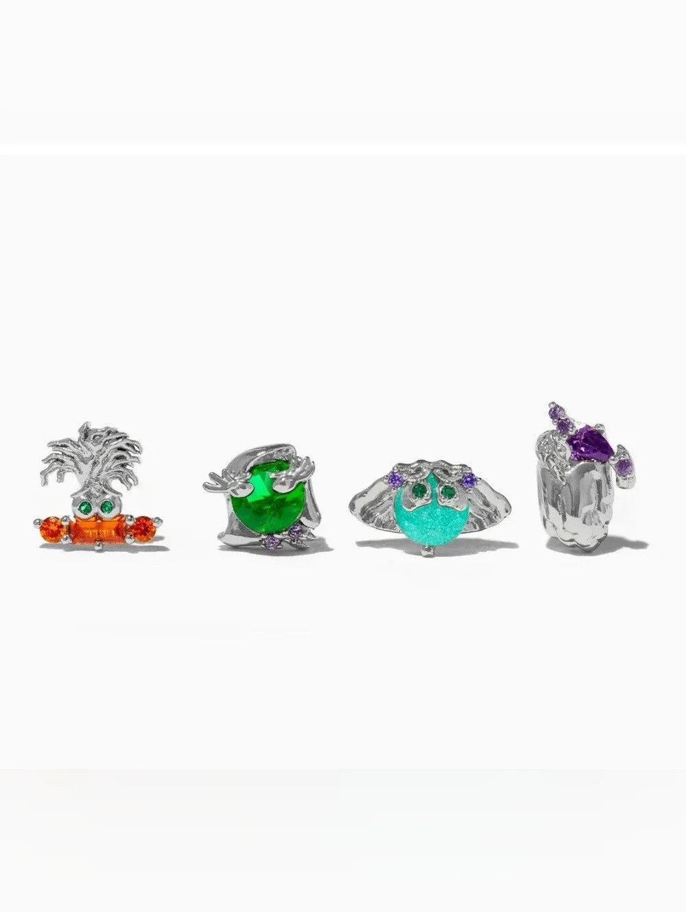 Pixar Inside Out Emotions & Inside Out 2 New Feelings Stud Earring Set In Silver